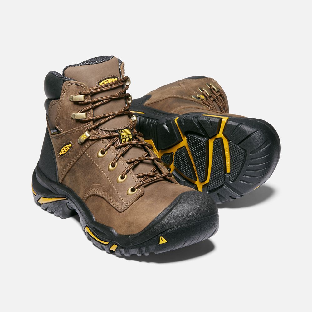 Botte de Travail Keen Homme Marron | Mt Vernon 6\" (Steel Toe) | JVMNK-4012